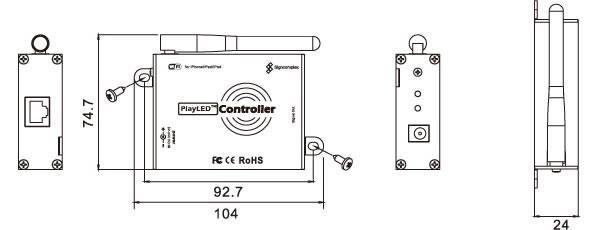 RGB LED Controller for DigiRibbon (LC-0RGB-WIFI-01)